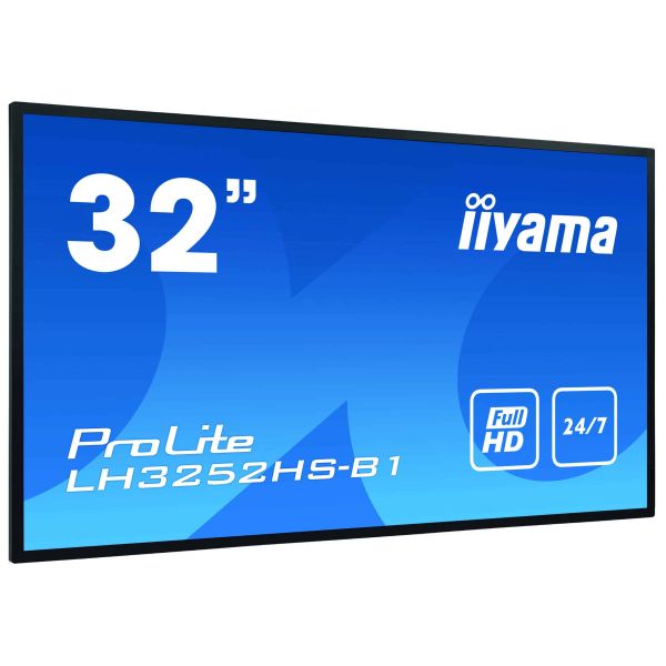 iiyama LH3252HS-B1 beeldkrant Digitale signage flatscreen 80 cm (31.5") IPS 400 cd/m² Full HD Zwart Type processor Android 8.0 (LH3252HS-B1) iiyama LH3252HS-B1 beeldkrant Digitale signage flatscreen 80 cm (31.5") IPS 400 cd/m² Full HD Zwart Type processor Android 8.0 (LH3252HS-B1)