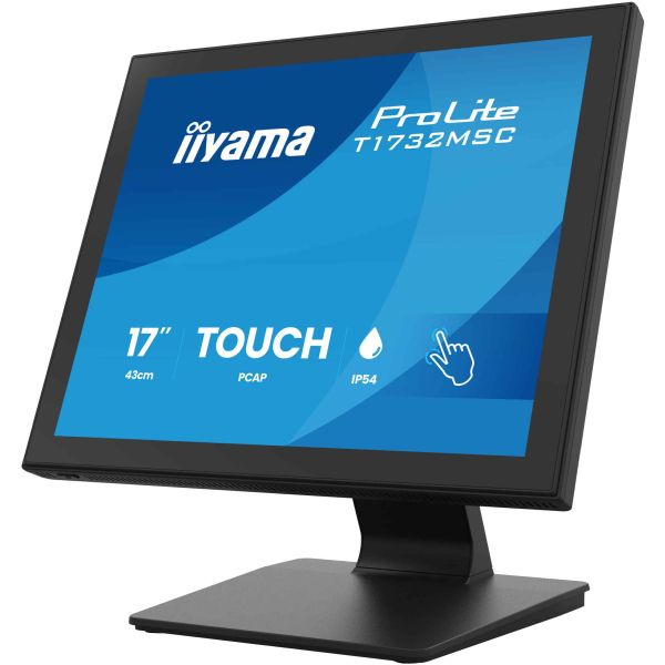 iiyama ProLite T1732MSC-B2S computer monitor 43,2 cm (17") 1280 x 1024 Pixels SXGA LED Touchscreen Zwart (T1732MSC-B2S) iiyama ProLite T1732MSC-B2S computer monitor 43,2 cm (17") 1280 x 1024 Pixels SXGA LED Touchscreen Zwart (T1732MSC-B2S)