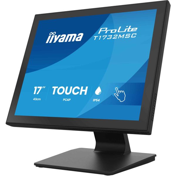 iiyama ProLite T1732MSC-B2S computer monitor 43,2 cm (17") 1280 x 1024 Pixels SXGA LED Touchscreen Zwart (T1732MSC-B2S) iiyama ProLite T1732MSC-B2S computer monitor 43,2 cm (17") 1280 x 1024 Pixels SXGA LED Touchscreen Zwart (T1732MSC-B2S)