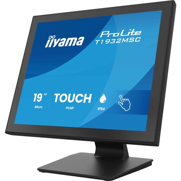 iiyama ProLite T1932MSC-B2S computer monitor 48,3 cm (19") 1280 x 1024 Pixels SXGA LED Touchscreen Zwart (T1932MSC-B2S) iiyama ProLite T1932MSC-B2S computer monitor 48,3 cm (19") 1280 x 1024 Pixels SXGA LED Touchscreen Zwart (T1932MSC-B2S)
