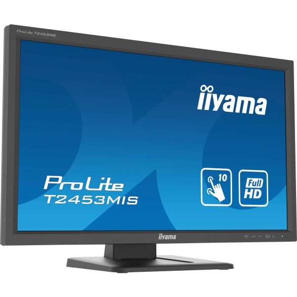 iiyama ProLite T2453MIS-B1 computer monitor 59,9 cm (23.6") 1920 x 1080 Pixels Full HD LED Touchscreen Multi-gebruiker Zwart (T2453MIS-B1) iiyama ProLite T2453MIS-B1 computer monitor 59,9 cm (23.6") 1920 x 1080 Pixels Full HD LED Touchscreen Multi-gebruiker Zwart (T2453MIS-B1)