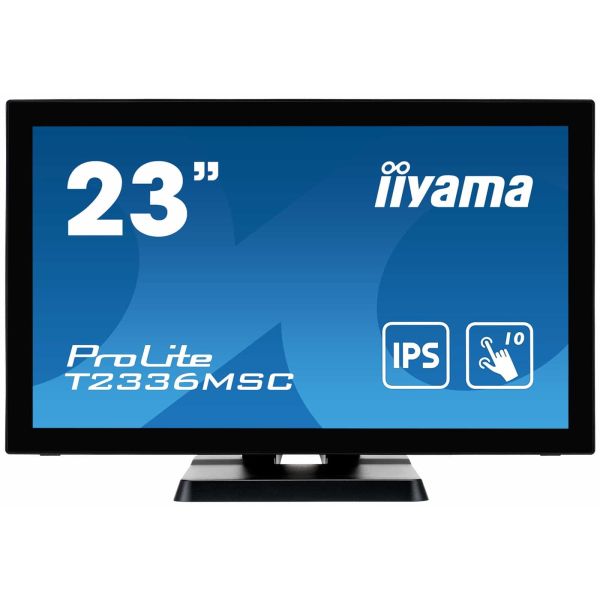 iiyama ProLite T2336MSC-B3 computer monitor 58,4 cm (23") 1920 x 1080 Pixels Full HD LED Touchscreen Zwart (T2336MSC-B3)