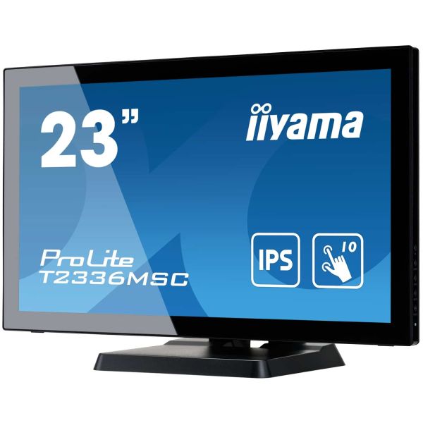 iiyama ProLite T2336MSC-B3 computer monitor 58,4 cm (23") 1920 x 1080 Pixels Full HD LED Touchscreen Zwart (T2336MSC-B3) iiyama ProLite T2336MSC-B3 computer monitor 58,4 cm (23") 1920 x 1080 Pixels Full HD LED Touchscreen Zwart (T2336MSC-B3)