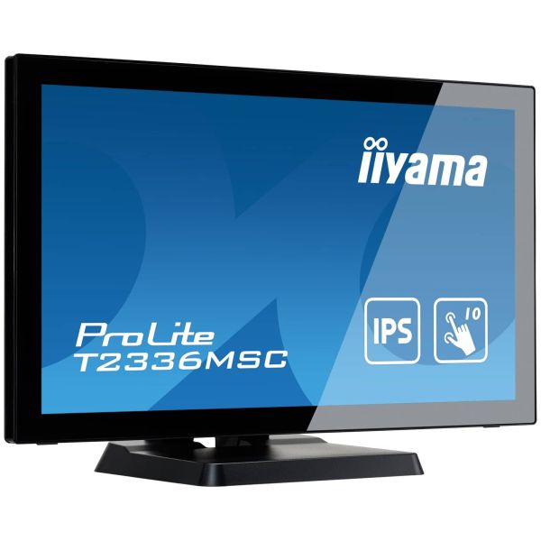 iiyama ProLite T2336MSC-B3 computer monitor 58,4 cm (23") 1920 x 1080 Pixels Full HD LED Touchscreen Zwart (T2336MSC-B3) iiyama ProLite T2336MSC-B3 computer monitor 58,4 cm (23") 1920 x 1080 Pixels Full HD LED Touchscreen Zwart (T2336MSC-B3)