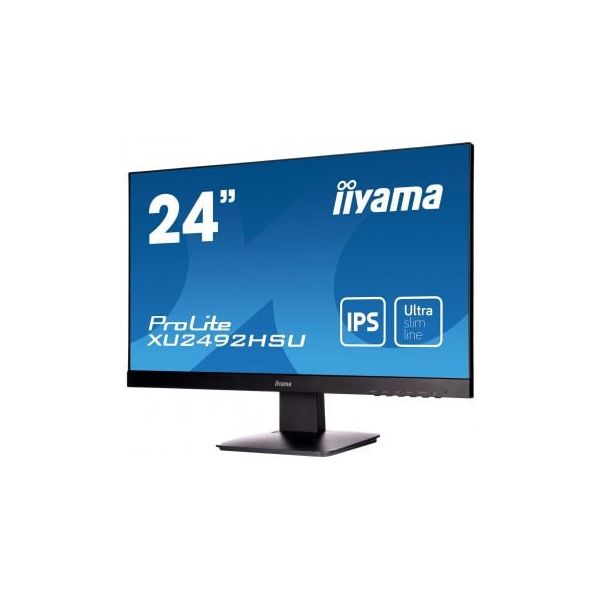 iiyama ProLite XU2492HSU computer monitor 60,5 cm (23.8") 1920 x 1080 Pixels Full HD LED Zwart (XU2492HSU-B1) iiyama ProLite XU2492HSU computer monitor 60,5 cm (23.8") 1920 x 1080 Pixels Full HD LED Zwart (XU2492HSU-B1)