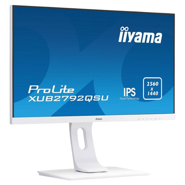 iiyama ProLite XUB2792QSU-W1 computer monitor 68,6 cm (27") 2560 x 1440 Pixels Quad HD LED Wit (XUB2792QSU-W1) iiyama ProLite XUB2792QSU-W1 computer monitor 68,6 cm (27") 2560 x 1440 Pixels Quad HD LED Wit (XUB2792QSU-W1)