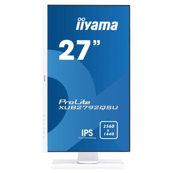 iiyama ProLite XUB2792QSU-W1 computer monitor 68,6 cm (27") 2560 x 1440 Pixels Quad HD LED Wit (XUB2792QSU-W1) iiyama ProLite XUB2792QSU-W1 computer monitor 68,6 cm (27") 2560 x 1440 Pixels Quad HD LED Wit (XUB2792QSU-W1)