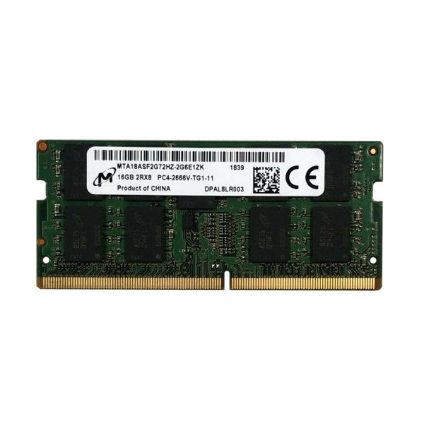 Micron 16GB DDR4-2666MHz SODIMM PC4-21300V 2Rx8 (MTA18ASF2G72HZ-2G6)