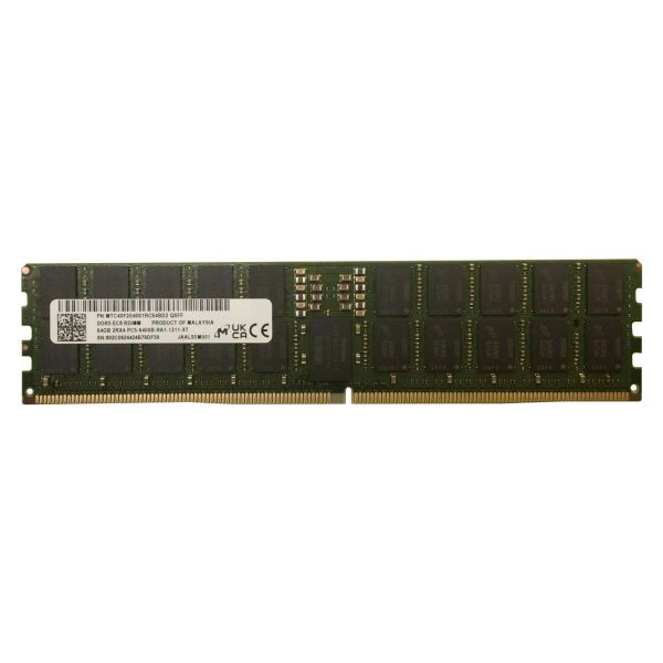 Micron 64GB DDR5-6400MHz 2Rx4 PC5-51200B RDIMM (MTC40F2046S1RC64BD2)