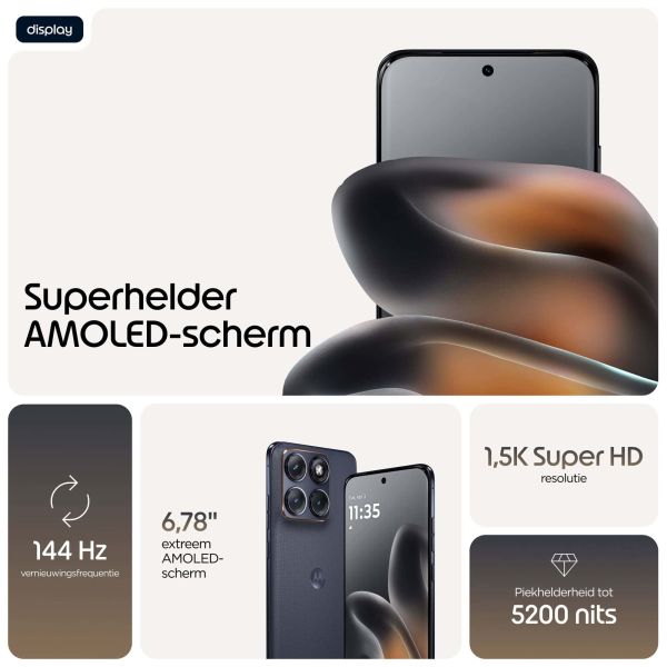 Motorola edge 70 fusion 17,2 cm (6.78") Dual SIM Android 16.0 5G USB Type-C 8 GB 256 GB 7000 mAh Zwart (PBBE0002SE)