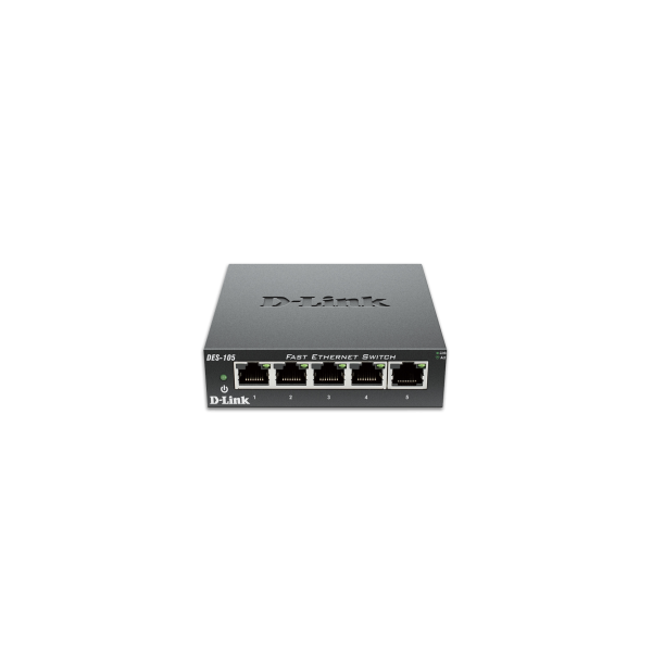 D-Link DES-105 5-Poorts Fast Ethernet Desktop Switch (DES-105/V/E)