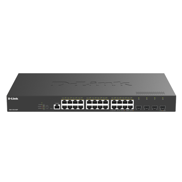 D-Link DGS-1250-28XP/E 24-poorts Gigabit PoE Smart Managed Switch met (DGS-1250-28XP/E)