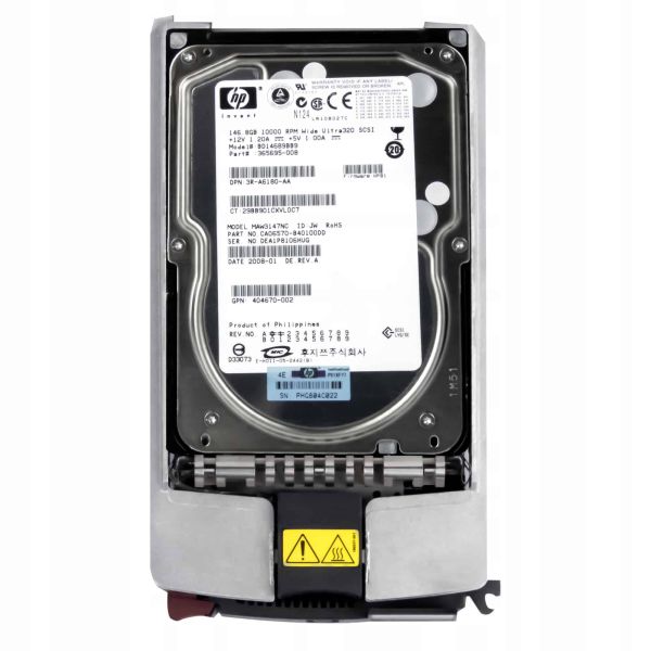 HP Interne Harde Schijf 146GB 10K U320 SCSI (365695-008)