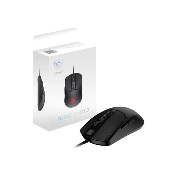 MSI FORGE GM100 muis Gamen Ambidextrous USB Type-A Optisch 6400 DPI (FORGE GM100)