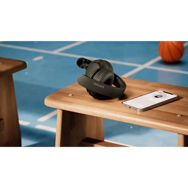 Philips TAH4000BK/00 hoofdtelefoon/headset Draadloos Hoofdband Oproepen/muziek USB Type-C Bluetooth Zwart (TAH4000BK/00)