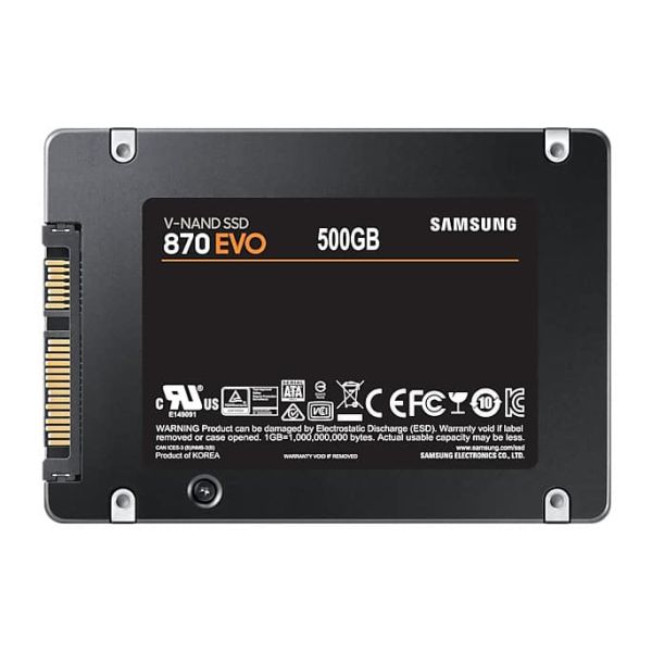 Samsung 870 EVO 500 GB 2.5" SATA III V-NAND MLC (MZ-77E500BW) Samsung 870 EVO 500 GB 2.5" SATA III V-NAND MLC (MZ-77E500BW)