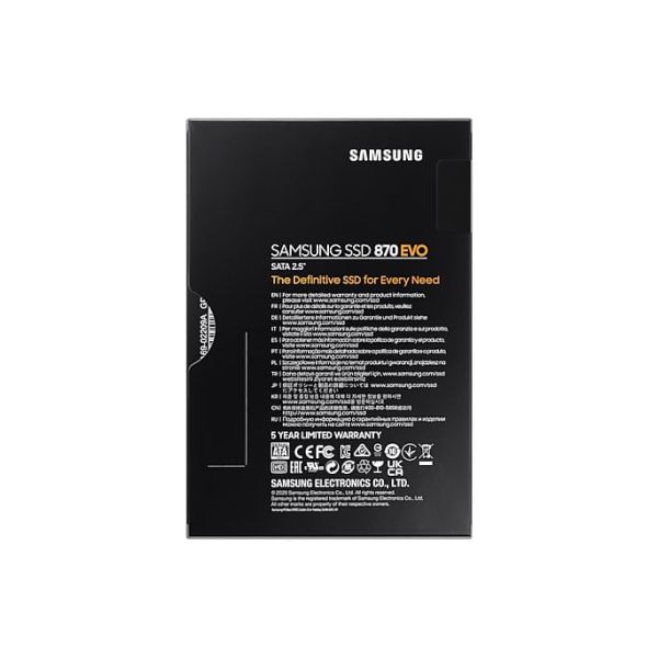 Samsung 870 EVO 500 GB 2.5" SATA III V-NAND MLC (MZ-77E500BW) Samsung 870 EVO 500 GB 2.5" SATA III V-NAND MLC (MZ-77E500BW)