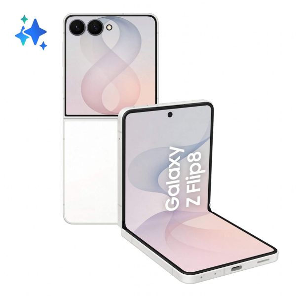 Samsung Galaxy Z Flip8 17,5 cm (6.9") Dual SIM 5G USB Type-C 12 GB 512 GB 4300 mAh Crème (SM-F776BZWHEUB)