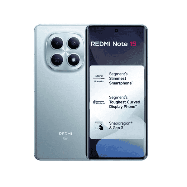 Xiaomi Redmi Note 15 5G Dual Sim 8GB RAM 512GB - Glacier Blue (860671083645843) (860671083645843)