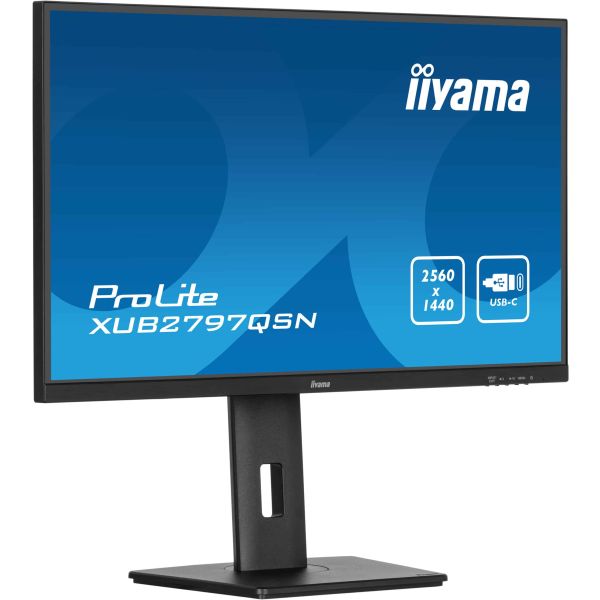 iiyama ProLite XUB2797QSN-B1 computer monitor 68,6 cm (27") 2560 x 1440 Pixels Wide Quad HD LED Zwart (XUB2797QSN-B1) iiyama ProLite XUB2797QSN-B1 computer monitor 68,6 cm (27") 2560 x 1440 Pixels Wide Quad HD LED Zwart (XUB2797QSN-B1)