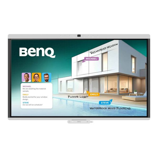 BenQ CM5505 interactief whiteboard 139,7 cm (55") 3840 x 2160 Pixels Touchscreen Wit USB / Bluetooth (9H.P29TB.DE)