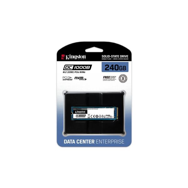 Kingston Technology DC1000B 240 GB M.2 PCI Express 3.0 NVMe 3D TLC NAND (SEDC1000BM8/240G) Kingston Technology DC1000B 240 GB M.2 PCI Express 3.0 NVMe 3D TLC NAND (SEDC1000BM8/240G)