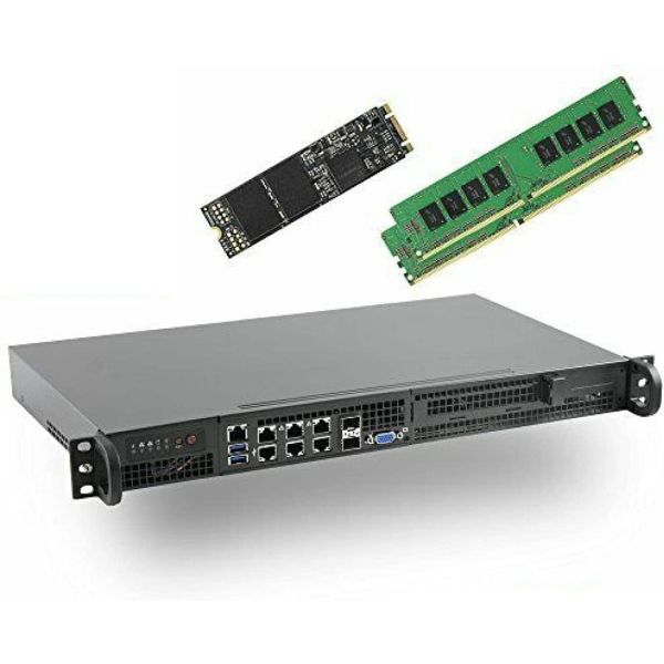 Supermicro SuperServer 1U Xeon D-2123IT 2x (SYS-5019D-4C-FN8TP)