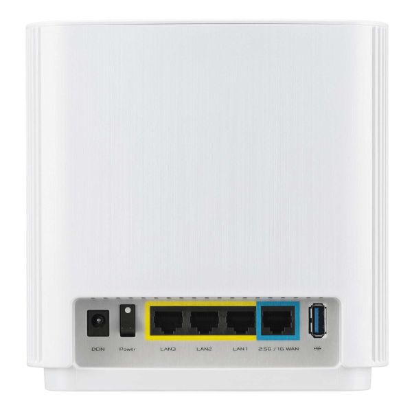 ASUS ZenWiFi AX (XT9) AX7800 1er Pack Weiß Tri-band (2.4 GHz / 5 GHz / 5 GHz) Wi-Fi 6 (802.11ax) Wit 4 Intern (90IG0740-MO3B60)