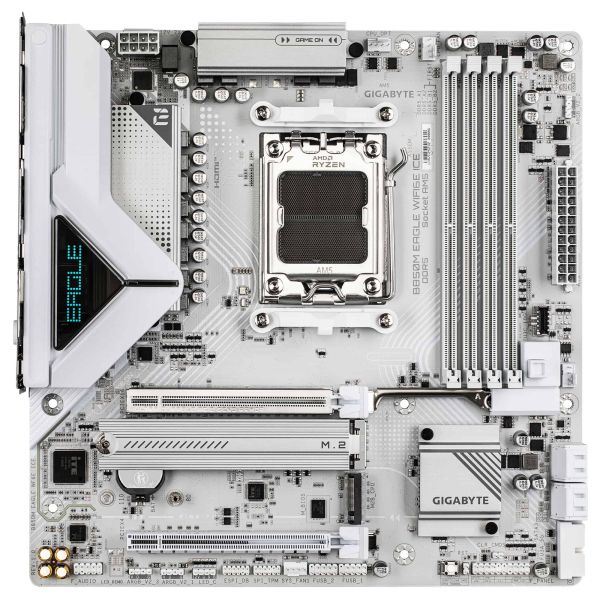 GIGABYTE B850M EAGLE WIFI6E ICE AMD B850 Socket AM5 micro ATX (B850M EAGLE WIFI6E ICE) GIGABYTE B850M EAGLE WIFI6E ICE AMD B850 Socket AM5 micro ATX (B850M EAGLE WIFI6E ICE)