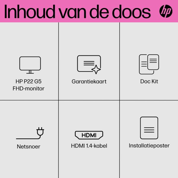 HP P22 G5 FHD-monitor (64X86AA#ABB)