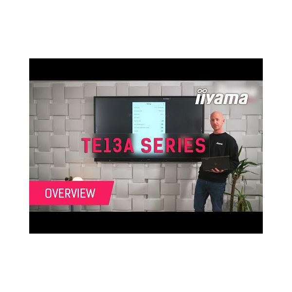 iiyama TE9813A-B1AG beeldkrant Interactief flatscreen 2,48 m (97.5") Wifi 500 cd/m² 4K Ultra HD Zwart Touchscreen Type processor Android 18/7 (TE9813A-B1AG)