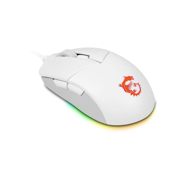 MSI CLUTCH GM11 WHITE muis Gamen Ambidextrous USB Type-A Optisch 5000 DPI (S12-0401950-CLA)