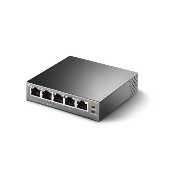 TP-Link TL-SG1005P Unmanaged Gigabit Ethernet (10/100/1000) Power over Ethernet (PoE) Zwart (2X TL-SG1005P)