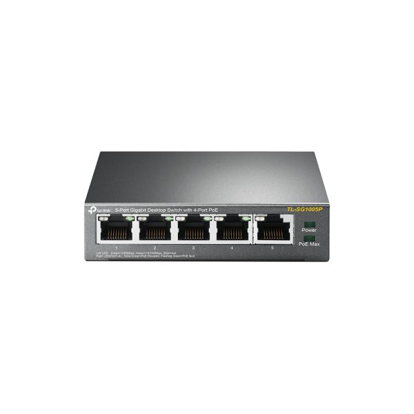 TP-Link TL-SG1005P Unmanaged Gigabit Ethernet (10/100/1000) Power over Ethernet (PoE) Zwart (2X TL-SG1005P)