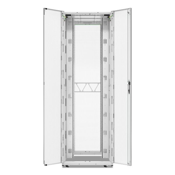 APC NetShelter SX, serverrackbehuizing, Gen 2, 52U, 2436H x 800B x 1200D mm, met zijkanten, wit (AR3388W2)