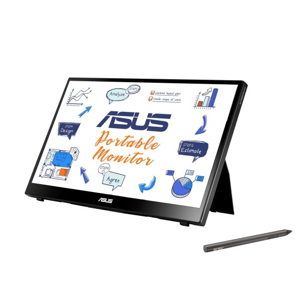 ASUS MB14AHD computer monitor 35,6 cm (14") 1920 x 1080 Pixels Full HD LCD Touchscreen Zwart (90LM063V-B01170) ASUS MB14AHD computer monitor 35,6 cm (14") 1920 x 1080 Pixels Full HD LCD Touchscreen Zwart (90LM063V-B01170)