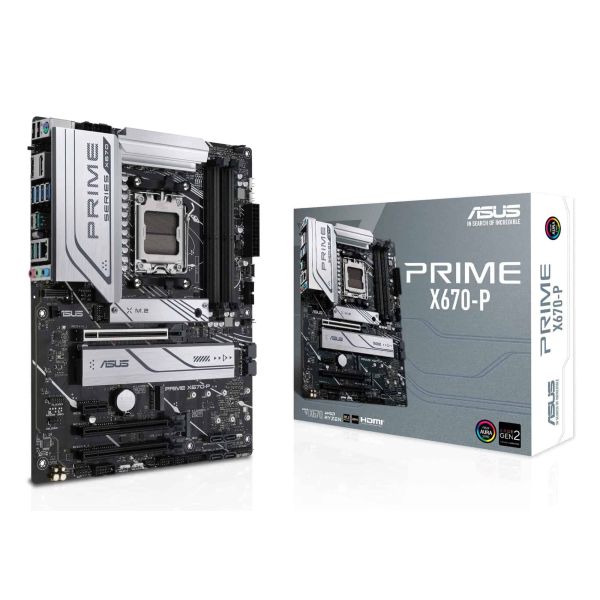 ASUS PRIME X670-P AMD X670 Socket AM5 ATX (90MB1BU0-M0EAY0)