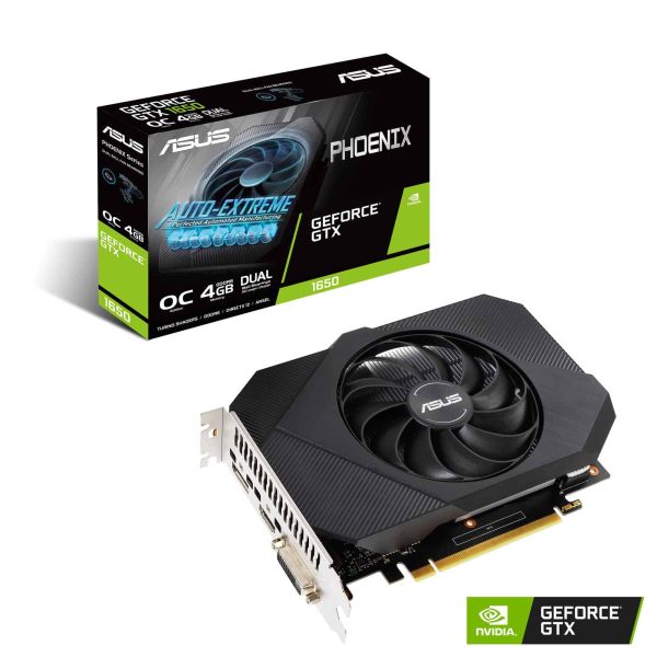 ASUS Phoenix PH-GTX1650-O4GD6-P NVIDIA GeForce GTX 1650 4 GB GDDR6 (90YV0EZ1-M0NA00) ASUS Phoenix PH-GTX1650-O4GD6-P NVIDIA GeForce GTX 1650 4 GB GDDR6 (90YV0EZ1-M0NA00)