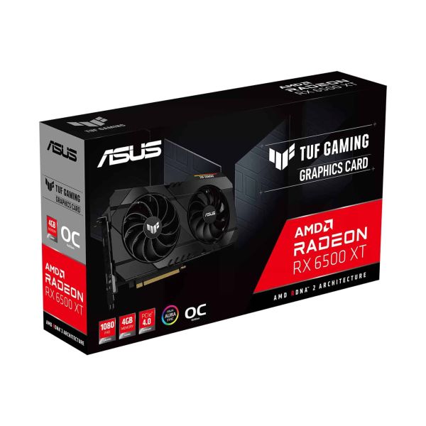 ASUS TUF Gaming Radeon RX 6500 XT OC Edition AMD 4 GB GDDR6 (90YV0HA0-M0NA00) ASUS TUF Gaming Radeon RX 6500 XT OC Edition AMD 4 GB GDDR6 (90YV0HA0-M0NA00)