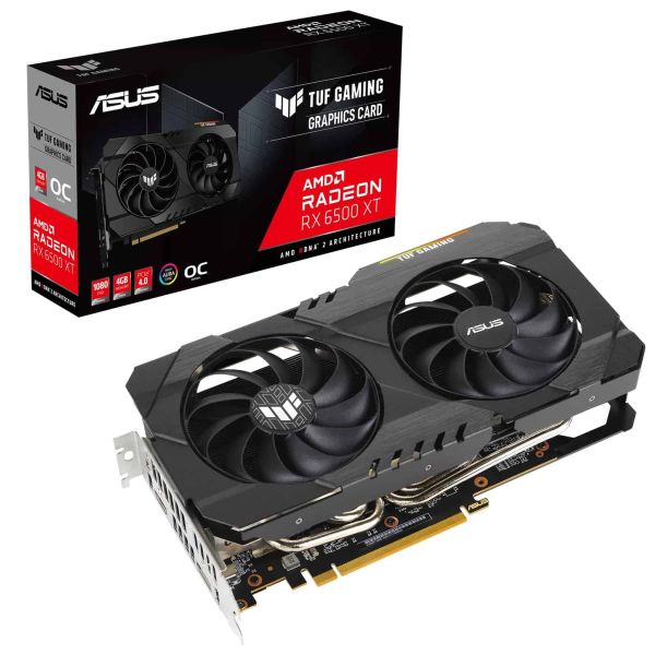 ASUS TUF Gaming Radeon RX 6500 XT OC Edition AMD 4 GB GDDR6 (90YV0HA0-M0NA00) ASUS TUF Gaming Radeon RX 6500 XT OC Edition AMD 4 GB GDDR6 (90YV0HA0-M0NA00)