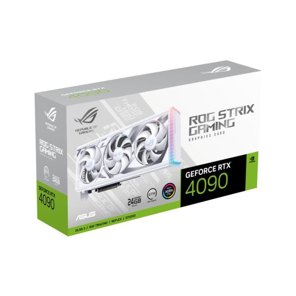 ASUS ROG -STRIX-RTX4090-24G-WHITE NVIDIA GeForce RTX 4090 24 GB GDDR6X (90YV0ID3-M0NA00)