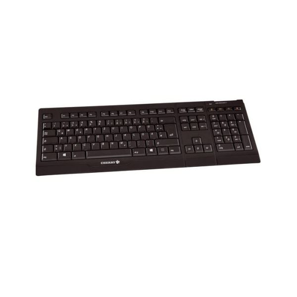 CHERRY B.UNLIMITED AES toetsenbord Inclusief muis Universeel RF Draadloos QWERTY Amerikaans Engels Zwart (JD-0400EU-2) CHERRY B.UNLIMITED AES toetsenbord Inclusief muis Universeel RF Draadloos QWERTY Amerikaans Engels Zwart (JD-0400EU-2)