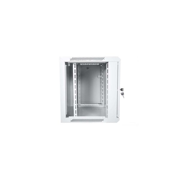 Digitus 9U wall mounting cabinet 19 rack 600x450, drzwi pe³ne, mounted, 60kg, grey (RAL 7035) (DN-W19 09U/450/MD)