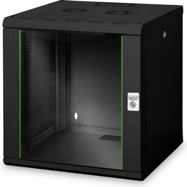 Digitus 12U wall mounting cabinet 19 rack 600x600, drzwi pe³ne, mounted, 60kg, grey (RAL 7035) (DN-W19 12U/600/MD)