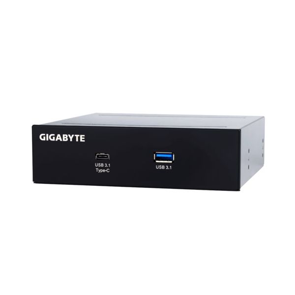 GIGABYTE GC-USB 3.1 BAY 13,3 cm (5.25") I/O ports paneel Zwart (GC-USB 3.1 BAY)