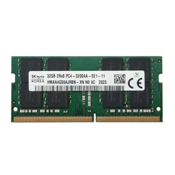 Hynix 32GB DDR4 PC4-25600 3200MHz SO-DIMM 260-pin 2Rx8 (HMAA4GS6AJR8N-R4)