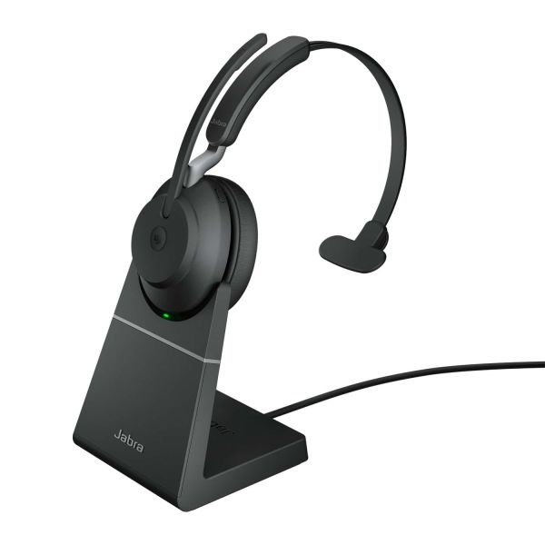 Jabra Evolve2 65 Headset Draadloos Hoofdband Kantoor/callcenter USB Type-C Bluetooth Oplaadhouder Zwart (26599-899-889)