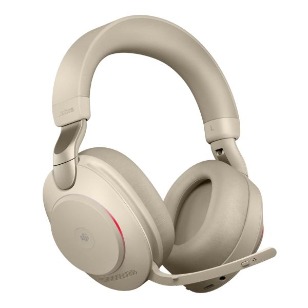 Jabra Evolve2 85 Headset Draadloos Hoofdband Kantoor/callcenter USB Type-C Bluetooth Goud, Beige (28599-999-898)