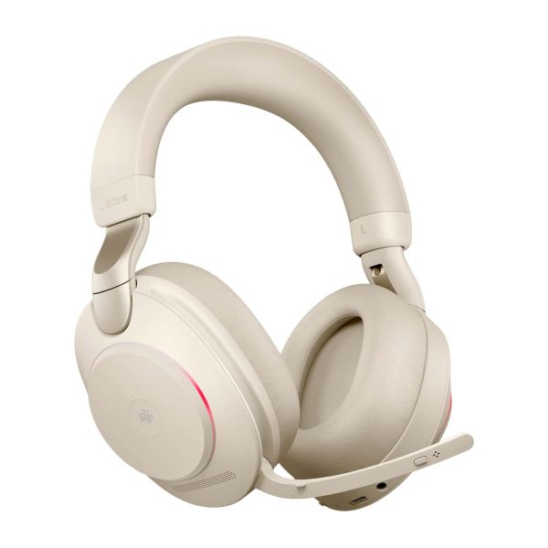 Jabra Evolve2 85 Headset Draadloos Hoofdband Kantoor/callcenter USB Type-A Bluetooth Goud, Beige (28599-999-998)
