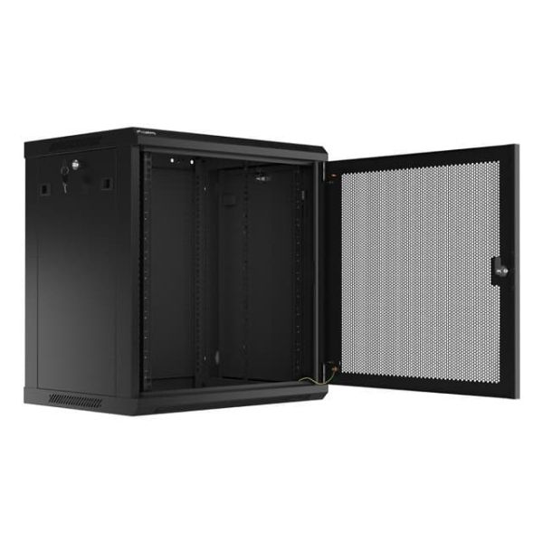 Lanberg 19" Wandkast 12U 600x600 Geperforeerde Deur (FlatPack) (WF01-6612-23S)